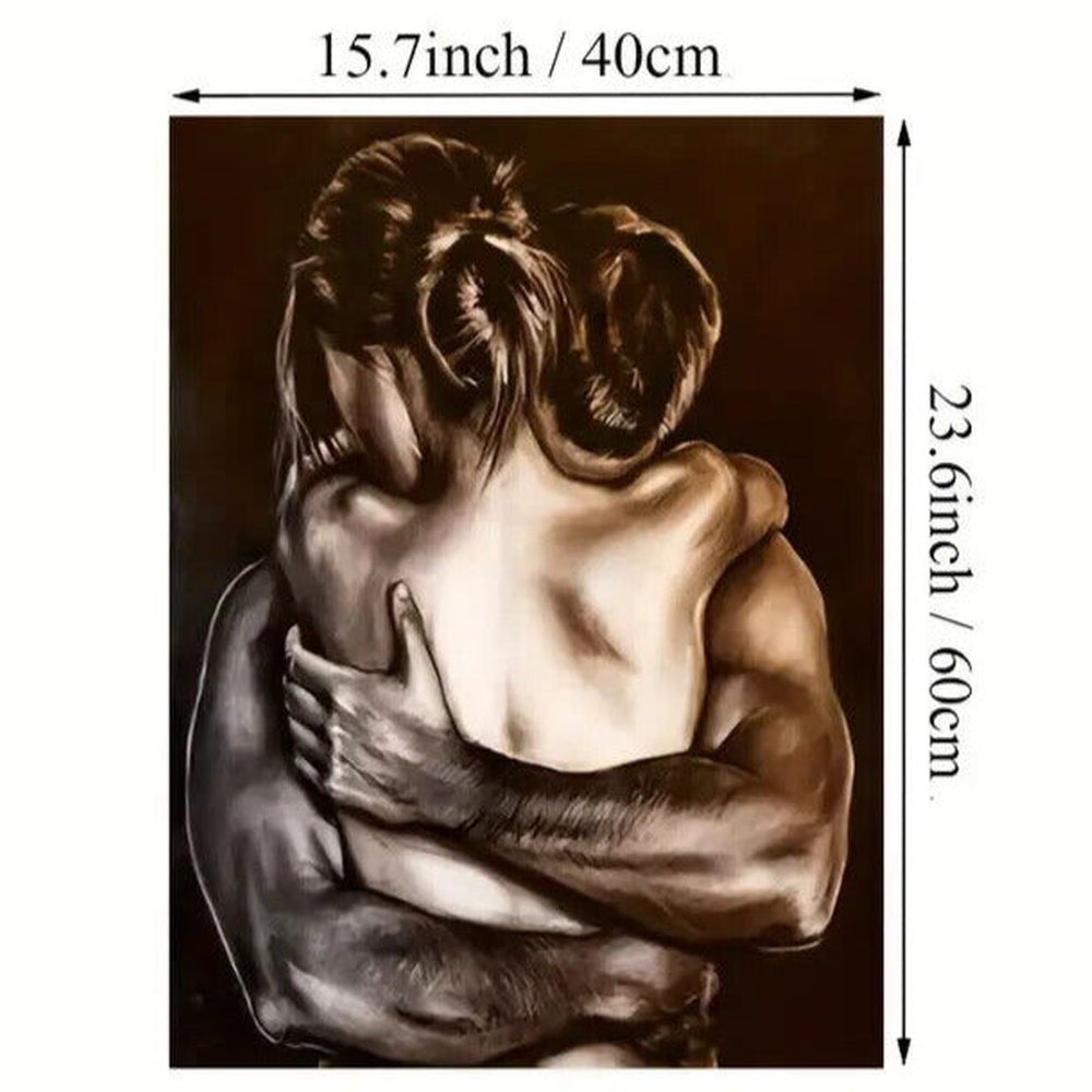 Modern Art Nude Man & Woman Embrace In A Hug 15.7" x 23.6" Stunning! Home & Garden:Home Décor:Posters & Prints Style Your Walls